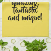 Je bent geweldig fantastisch uniek! theedoek (Gevouwen)