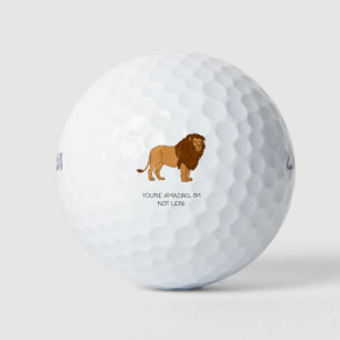'Je bent geweldig, ik ben geen leeuw!' Grappige sp Golfballen