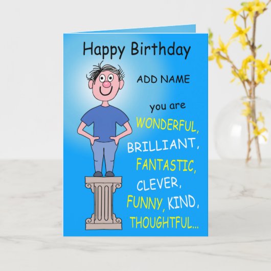 Je bent geweldig! kaart (Gele Bloem)