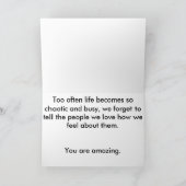 Je bent geweldig. kaart (Binnen)