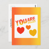 Je bent geweldig magneet briefkaart (Voorkant / Achterkant)