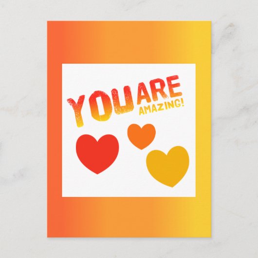 Je bent geweldig magneet briefkaart (Voorkant)