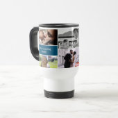 Je bent geweldig papa Blue Custom Photo Collage Reisbeker (Voorkant links)