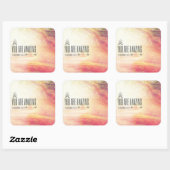 Je bent geweldig vierkante sticker (Vel)