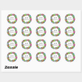 Je bent Geweldige Boho Floral Waterverf Greenery Ronde Sticker (Vel)