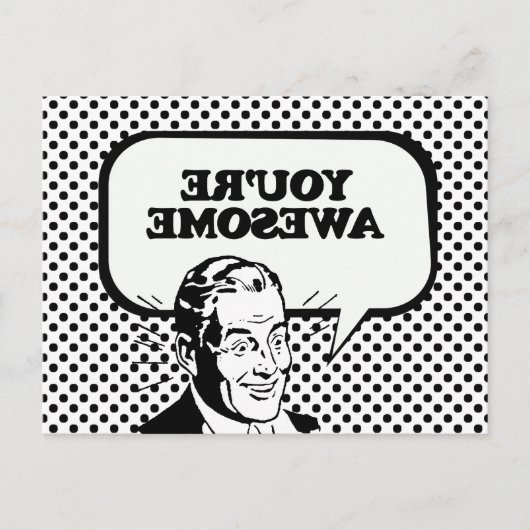 JE BENT GEWELDIGE BRIEFKAART (Voorkant)