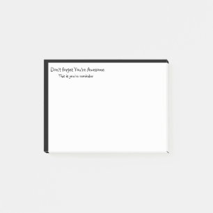Je bent Geweldige Dit is Herinneringsinspiratie Post-it® Notes