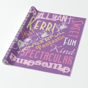Je bent Geweldige Gepersonaliseerde Gift Wrap Roze Cadeaupapier