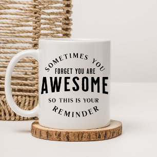 Je bent Geweldige Herinneringsgeschenk verheffen Tweekleurige Koffiemok