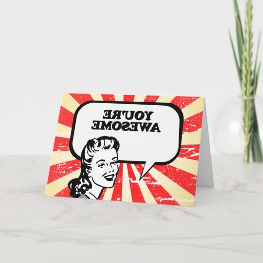 JE BENT GEWELDIGE KAART (Voorkant)