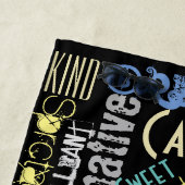 Je bent Geweldige Persoonlijk Woorden van Viering Strandlaken (In situ)