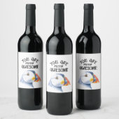 je bent geweldige wijn etiket (Flessen)