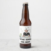 Je bent gewoon de beste .persoonlijke tekst bier etiket (Voorkant)