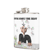 Je bent gewoon de beste .persoonlijke tekst heupfles (Links)