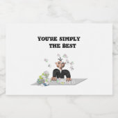 Je bent gewoon de beste .persoonlijke tekst likeurfles etiket (Enkel label)