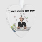 Je bent gewoon de beste .persoonlijke tekst ornament (voorkant)