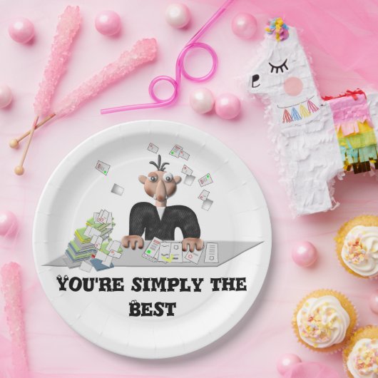 Je bent gewoon de beste .persoonlijke tekst papieren bordje (Feest)