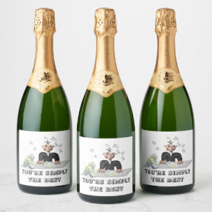 Je bent gewoon de beste .persoonlijke tekst sparkling wijnetiket