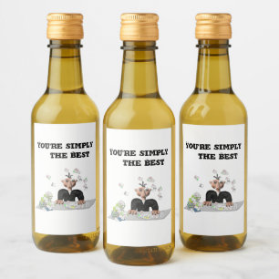 Je bent gewoon de beste .persoonlijke tekst wijn etiket