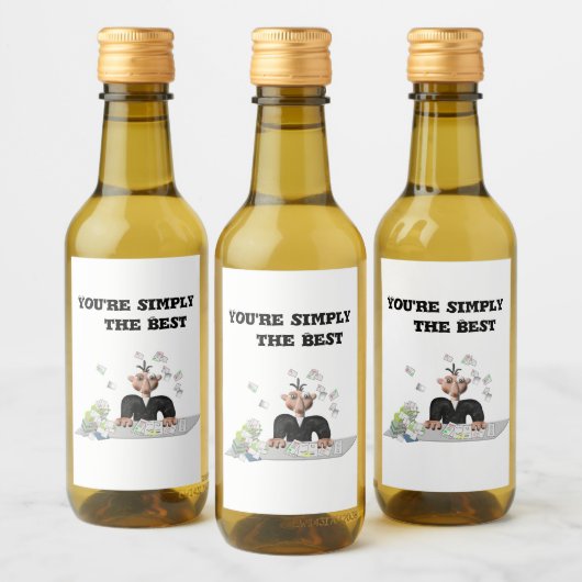 Je bent gewoon de beste .persoonlijke tekst wijn etiket (Flessen)