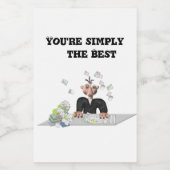 Je bent gewoon de beste .persoonlijke tekst wijn etiket (Enkel label)