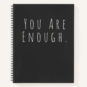 JE BENT GEWOON  Inspirerend Word Art Graphic Notitieboek