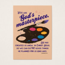 Je bent Gods meesterwerk, aanmoediging Kaart