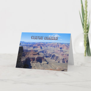 "Je bent Grand! Grand Canyon Birthday Card Kaart