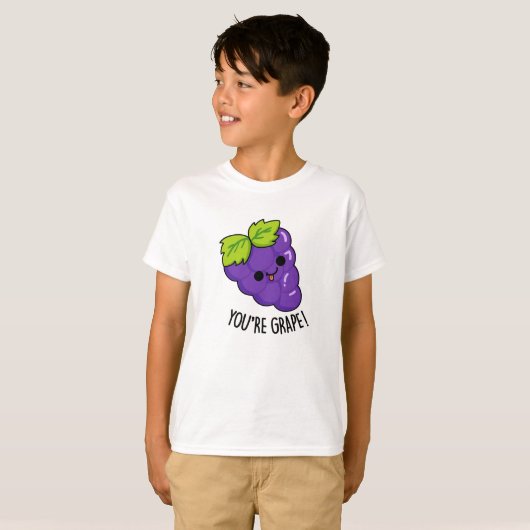 Je bent Grape Funny Fruit Pun T-shirt (Voorkant volledig)