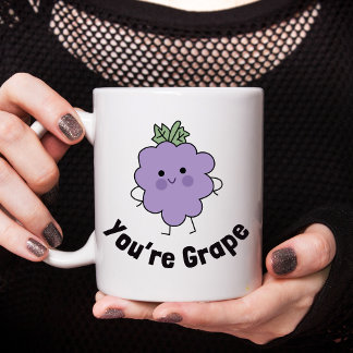 Je bent Grape Funny Mug - Schattig en speels ontwe Koffiemok