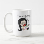 Je bent grappig koffiemok (Links)