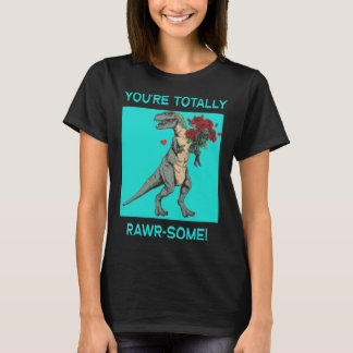 Je bent helemaal Rawr een Cute Valentijnsdag Dino T-shirt