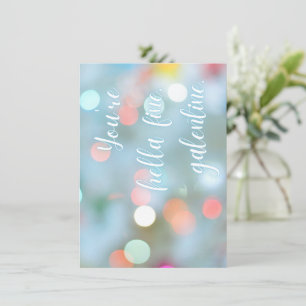 Je bent Hella Fine, Galentine. Kaart Notitiekaartje