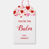 Je bent het Balm Lip Balm Valentijnsdag Gift Label Cadeaulabel (Voorkant)