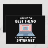 Je bent het beste wat ik ooit op internet heb gevo kaart (Voorkant / Achterkant)