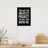 Je bent het grootste project, Gym, het moeilijkste Poster (Keuken)