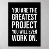 Je bent het grootste project, Gym, het moeilijkste Poster (Voorkant)