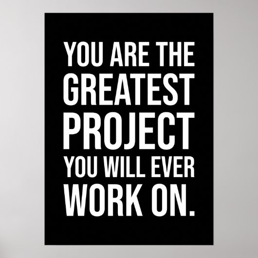 Je bent het grootste project, Gym, het moeilijkste Poster (Voorkant)