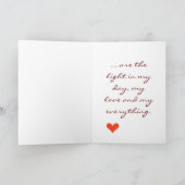 Je bent het licht feestdagen kaart (Binnen)