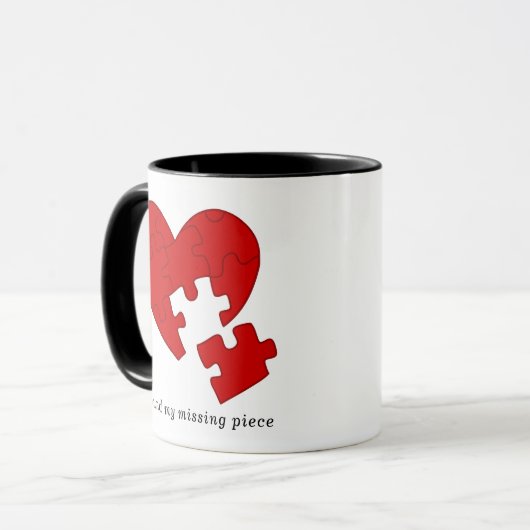 Je bent het ontbrekende stuk in mijn leven - Love Mok (Voorkant links)