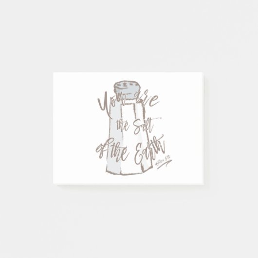 Je bent het zout van de aarde - Matthew 5:13 Post-it® Notes (Voorkant)