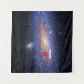 Je bent hier: Melkweg Wandkleed (Voorkant (horizontaal))