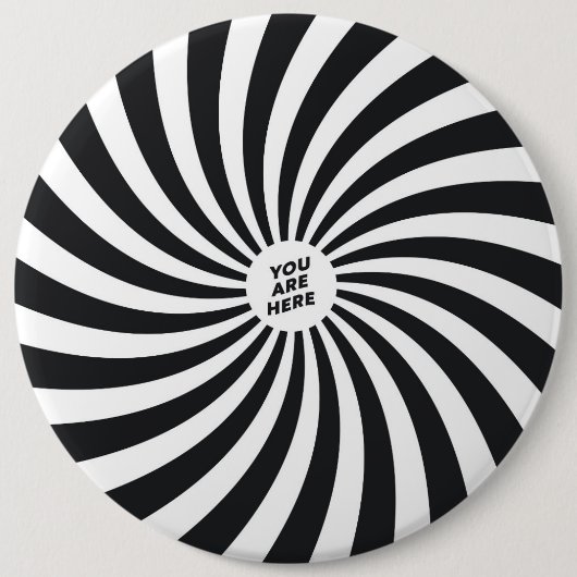 JE BENT HIER RONDE BUTTON 6,0 CM (Voorkant)