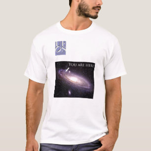 Je bent hier t-shirt