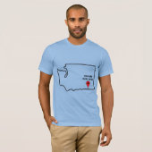 Je bent hier Walla Walla Washington t-shirt (Voorkant volledig)