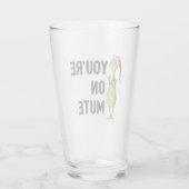 Je bent in de Stomme | Grinch Funny Glas (Achterkant)