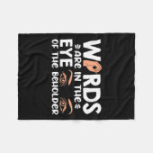 Je bent in je oog van het Amerikaanse sterrenbeeld Fleece Deken (Voorkant (Horizontaal))