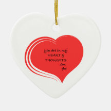 "Je bent in mijn hart en gedachten Liefde, God" se