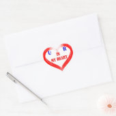 JE BENT IN MIJN HART HART STICKER (Envelop)