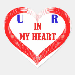 JE BENT IN MIJN HART STICKER